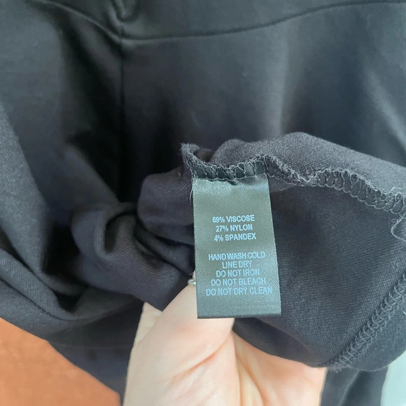 Women’s Lulus Black Skater A-Line Flare Mini Dress Low Back Size Medium - Picture 4 of 5